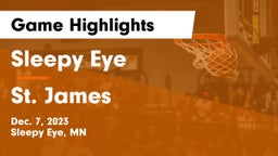Sleepy Eye  vs St. James  Game Highlights - Dec. 7, 2023