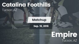 Matchup: Catalina Foothills vs. Empire  2016