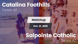 Matchup: Catalina Foothills vs. Salpointe Catholic  2016