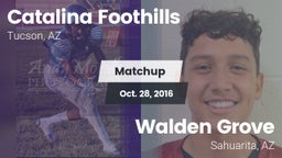 Matchup: Catalina Foothills vs. Walden Grove  2016