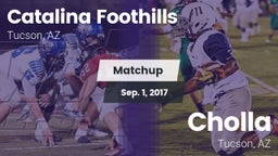 Matchup: Catalina Foothills vs. Cholla  2017