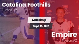 Matchup: Catalina Foothills vs. Empire  2017