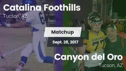 Matchup: Catalina Foothills vs. Canyon del Oro  2017