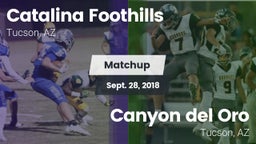 Matchup: Catalina Foothills vs. Canyon del Oro  2018
