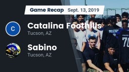 Recap: Catalina Foothills  vs. Sabino  2019