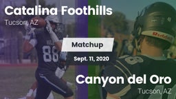 Matchup: Catalina Foothills vs. Canyon del Oro  2020