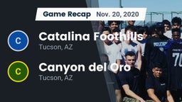 Recap: Catalina Foothills  vs. Canyon del Oro  2020