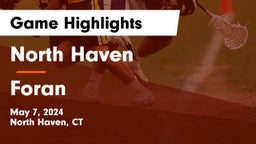 North Haven  vs Foran  Game Highlights - May 7, 2024