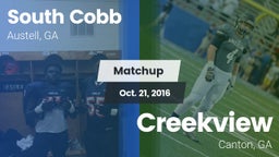 Matchup: South Cobb High vs. Creekview  2016