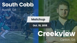 Matchup: South Cobb High vs. Creekview  2018