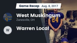 Recap: West Muskingum  vs. Warren Local 2017