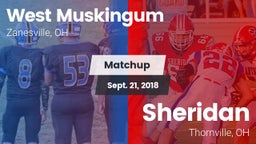 Matchup: West Muskingum High vs. Sheridan  2018