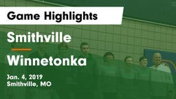 Smithville  vs Winnetonka  Game Highlights - Jan. 4, 2019