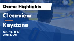 Clearview  vs Keystone  Game Highlights - Jan. 12, 2019