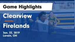 Clearview  vs Firelands  Game Highlights - Jan. 22, 2019