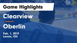 Clearview  vs Oberlin  Game Highlights - Feb. 1, 2019