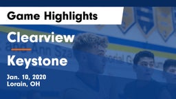 Clearview  vs Keystone  Game Highlights - Jan. 10, 2020