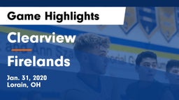 Clearview  vs Firelands  Game Highlights - Jan. 31, 2020