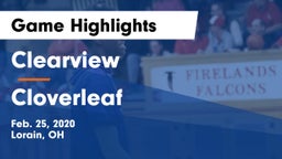 Clearview  vs Cloverleaf  Game Highlights - Feb. 25, 2020