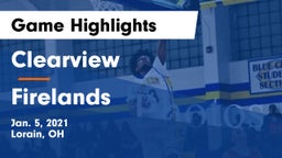 Clearview  vs Firelands  Game Highlights - Jan. 5, 2021