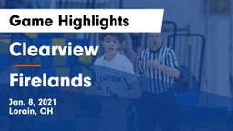 Clearview  vs Firelands  Game Highlights - Jan. 8, 2021