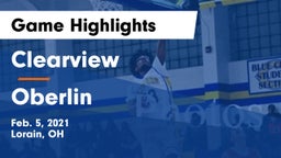 Clearview  vs Oberlin  Game Highlights - Feb. 5, 2021