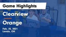 Clearview  vs Orange  Game Highlights - Feb. 25, 2021