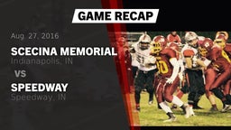 Recap: Scecina Memorial  vs. Speedway  2016