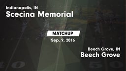 Matchup: Scecina Memorial vs. Beech Grove  2016