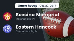 Recap: Scecina Memorial  vs. Eastern Hancock  2017