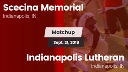 Matchup: Scecina Memorial vs. Indianapolis Lutheran  2018