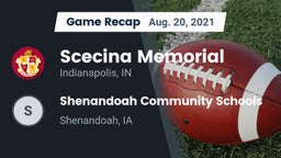 Recap: Scecina Memorial  vs. Shenandoah Community Schools 2021