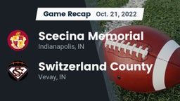 Recap: Scecina Memorial  vs. Switzerland County  2022