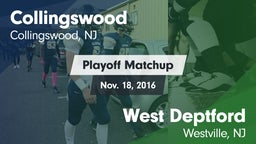 Matchup: Collingswood High vs. West Deptford  2016