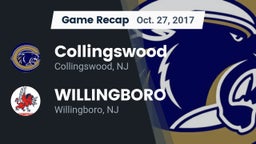 Recap: Collingswood  vs. WILLINGBORO  2017