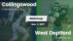 Matchup: Collingswood High vs. West Deptford  2017