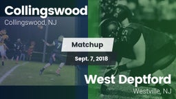 Matchup: Collingswood High vs. West Deptford  2018