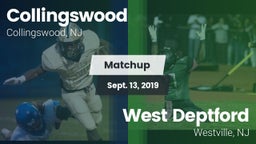 Matchup: Collingswood High vs. West Deptford  2019