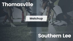 Matchup: Thomasville High vs. Southern Lee  - Boys Varsity Football 2016
