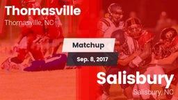 Matchup: Thomasville High vs. Salisbury  2017