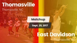 Matchup: Thomasville High vs. East Davidson  2017