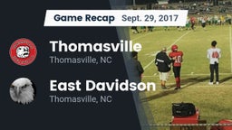 Recap: Thomasville  vs. East Davidson  2017