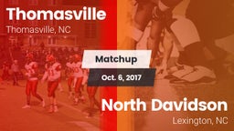 Matchup: Thomasville High vs. North Davidson  2017