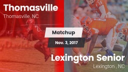 Matchup: Thomasville High vs. Lexington Senior  2017