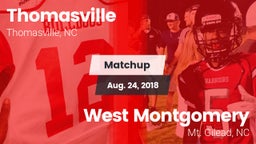 Matchup: Thomasville High vs. West Montgomery  2018