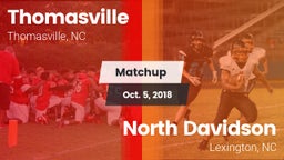 Matchup: Thomasville High vs. North Davidson  2018