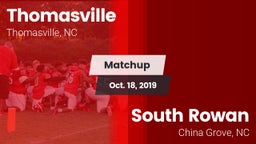 Matchup: Thomasville High vs. South Rowan  2019