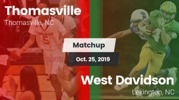 Matchup: Thomasville High vs. West Davidson  2019