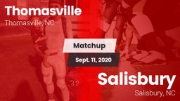 Matchup: Thomasville High vs. Salisbury  2020