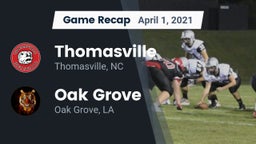 Recap: Thomasville  vs. Oak Grove  2021